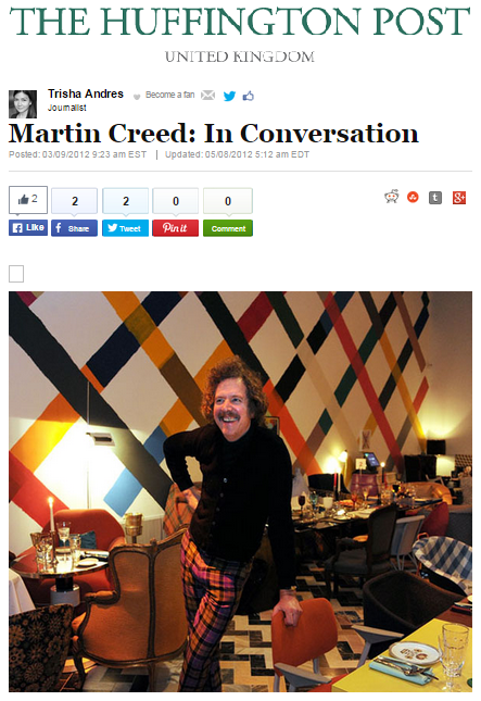 Martin Creed: In Conversation