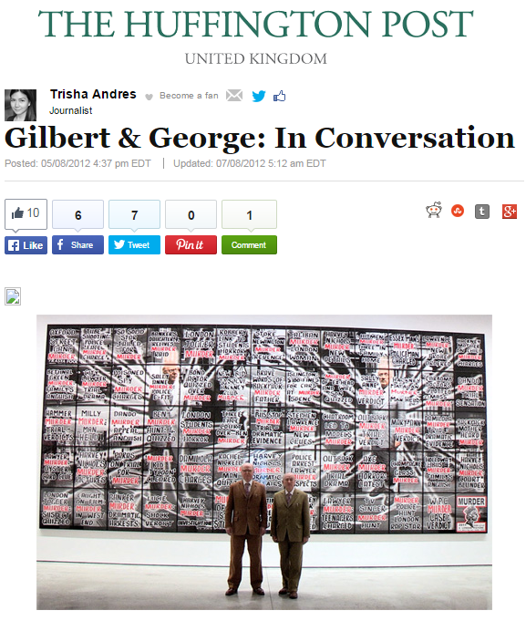 Gilbert & George: In Conversation
